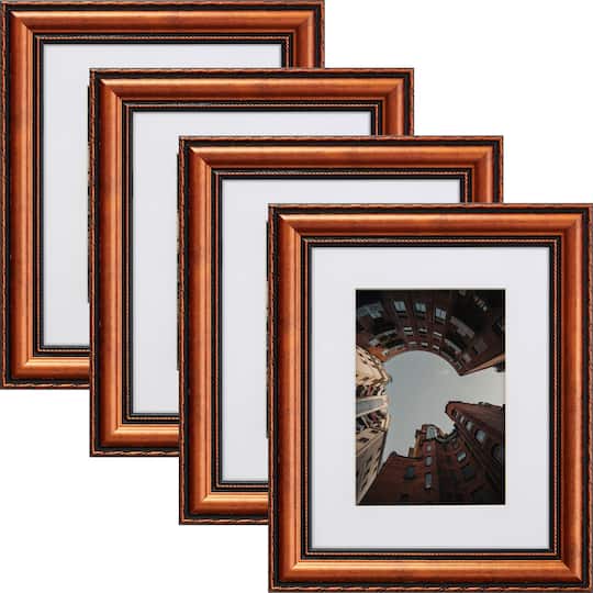 4 Pack Craig Frames Victoria Copper Picture Frame with Mat